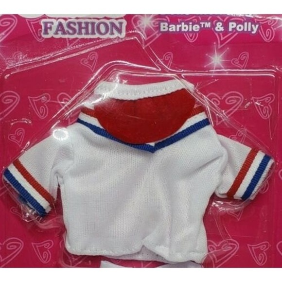 Vintage Polly Fashion Doll Late 1990s Barbie Clone Polyfect Nautical Outfit NOS - Picture 2 of 4